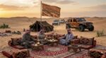 مجلس عربي متنقل (تكاية) فاخر - صناعة سلطنة عمان + هدية حصرية من Desert Storm